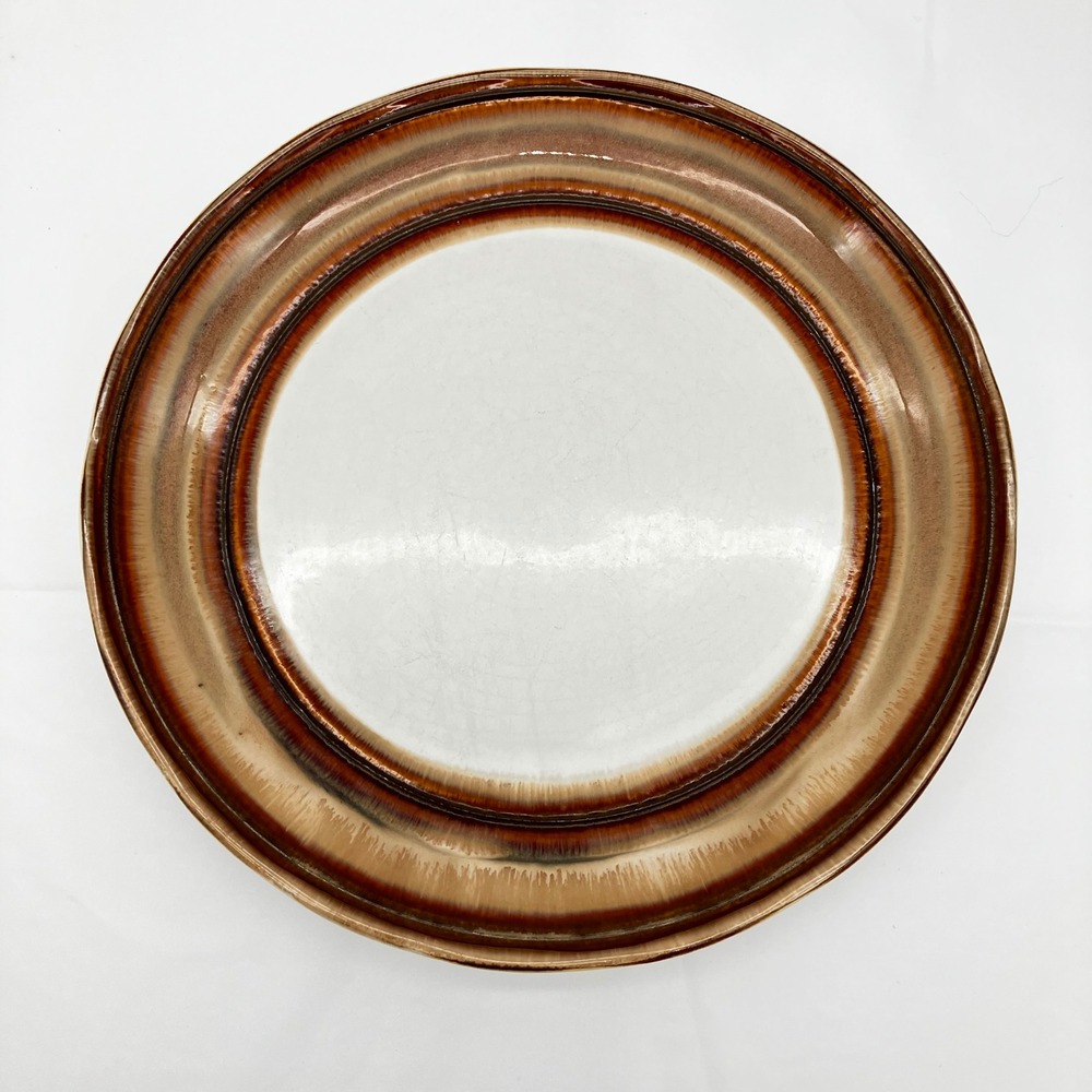 Sango Salad Plate Waves Brown 4971 7.75in Brown Stoneware Replacement